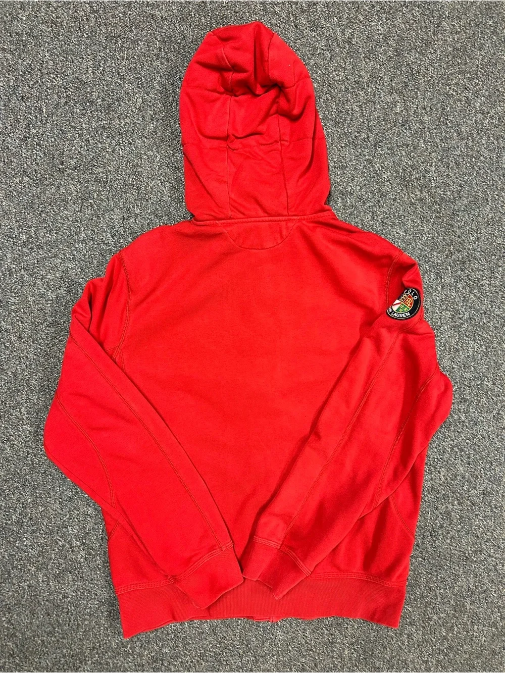 Large vintage Polo Ralph Lauren Red coat/jacket with cookie patch